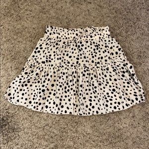 dalmatian print skirt